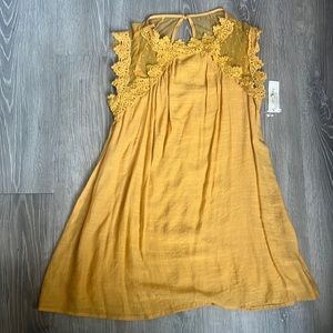 Gold boho dress